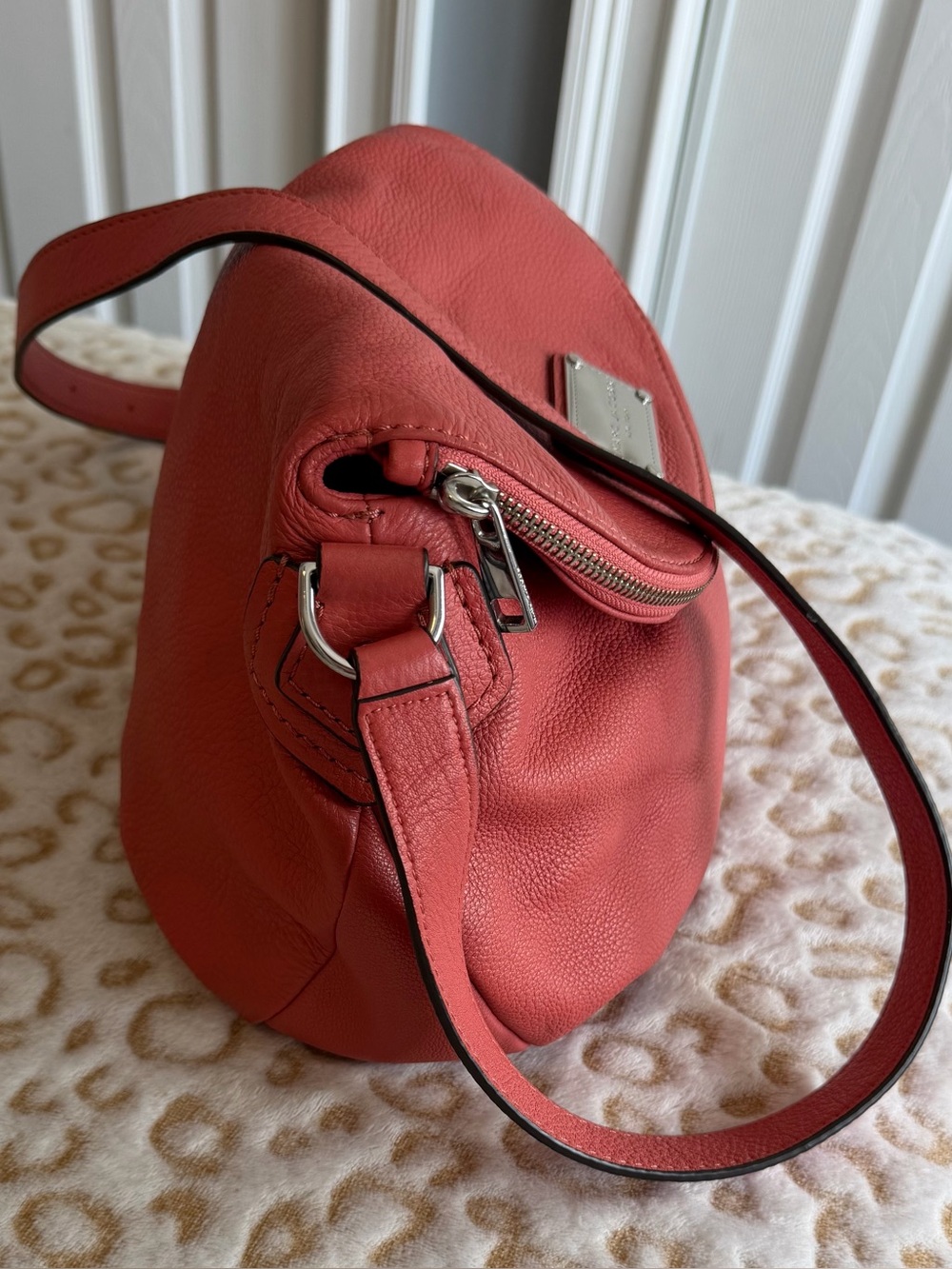 Marc Jacobs Dusty Pink Natasha Fold Over 
Crossbody Bag With Adjustable Strap - Picture 5 of 12